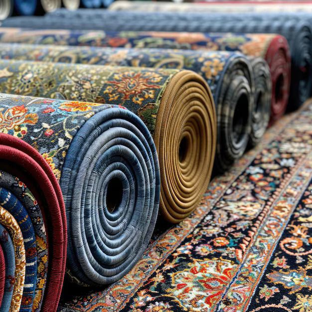 Luxury hotel lobby carpet